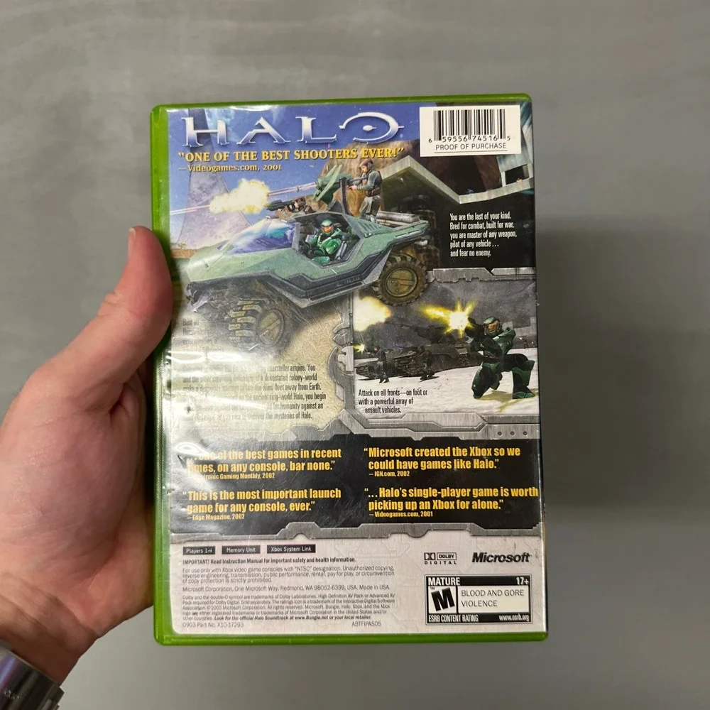 Halo Combat Evolved Microsoft Xbox Game of the Year Edition Original OG Xbox FPS
